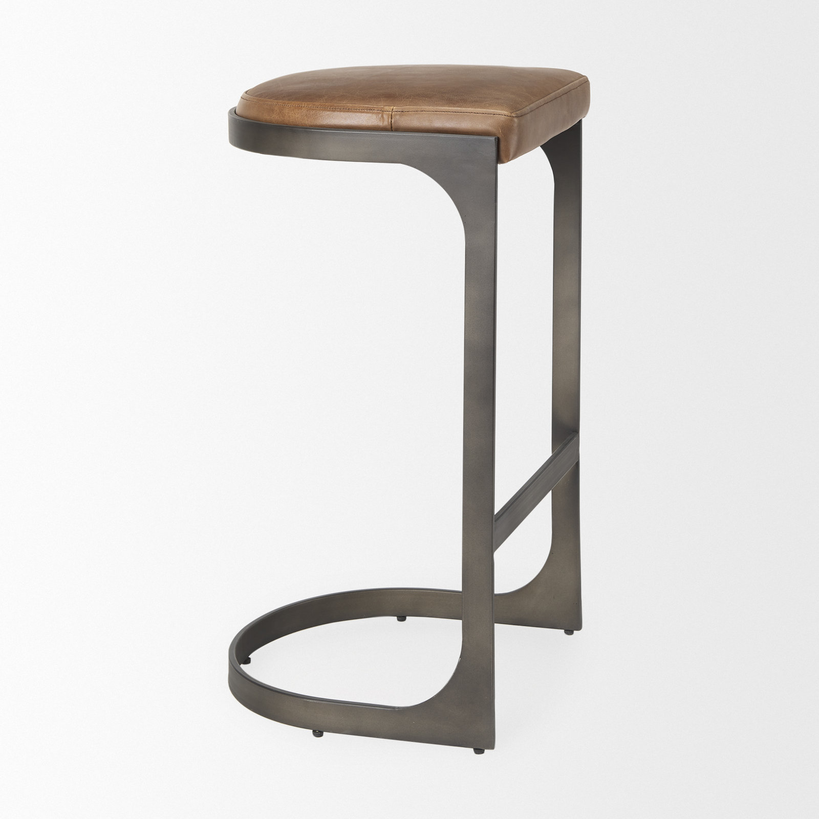 Bellesa Counter & Bar Stool, Medium Brown, Bar Stool (31.5” Seat Height)