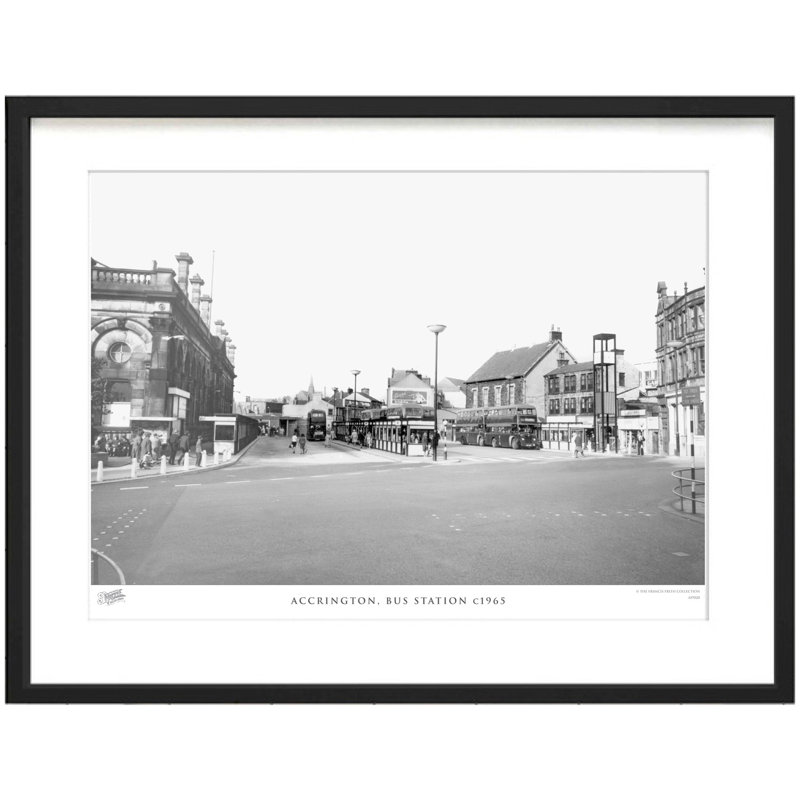 Accrington, Bus Station C1965 by Francis Frith - Single Picture Frame Print, 60cm H x 80cm W x 2.3cm D