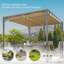Milanna 3 x 3m Metal BBQ Gazebo