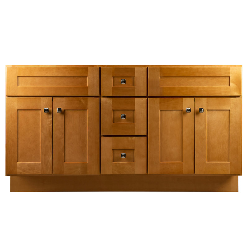 Brookings 60 Inch Modern Birch Double Bathroom Vanity