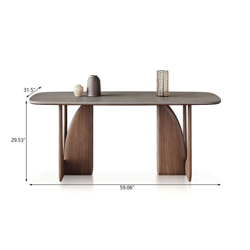 Table de salle à manger Sintered Stone, H 29,53 po x L 59,06 po x l 31,5 po