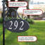 Enseigne d'adresse de cour ovale double face Park Place - 30 po-64640373-39119856