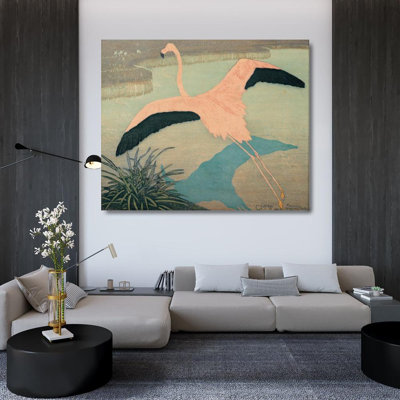 "Flamingo" by  Carl Moser - Gallery Wrap Canvas Wall Art