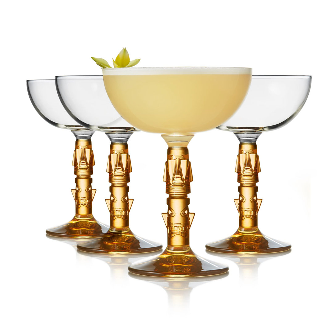 Libbey Tiki Coupe Cocktail Glasses, 8 oz. (Set of 4) Libbey