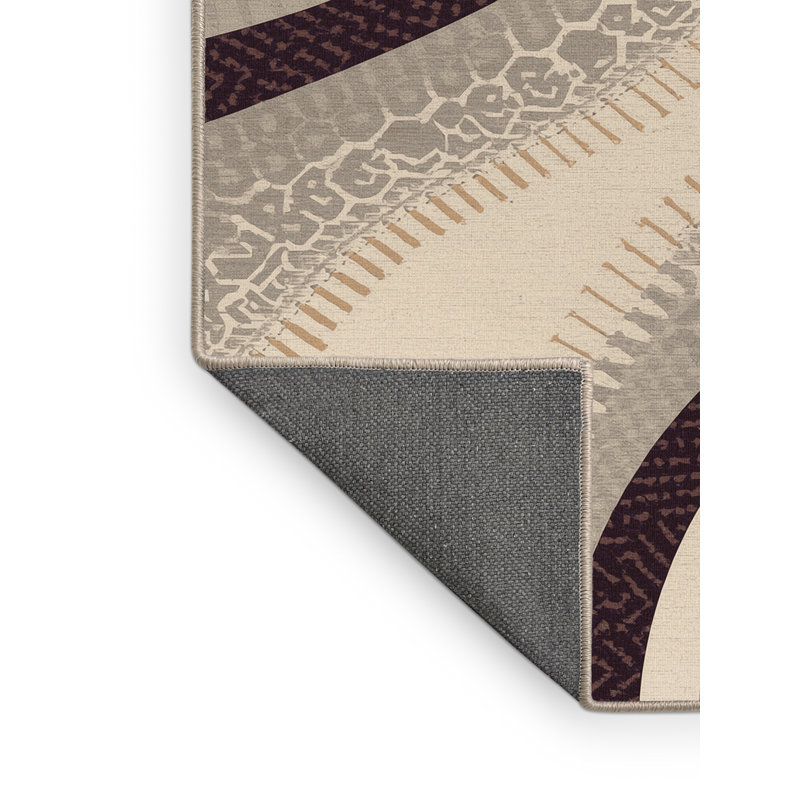 Soft Plush Montpelier Global Inspired Oriental Area Rug in Gray – Beige Binding, 2x4
