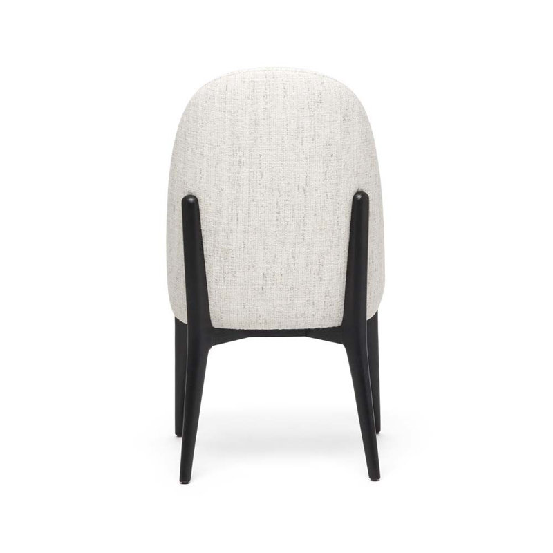 Oakley Upholstered Dining Chair, Matte Black