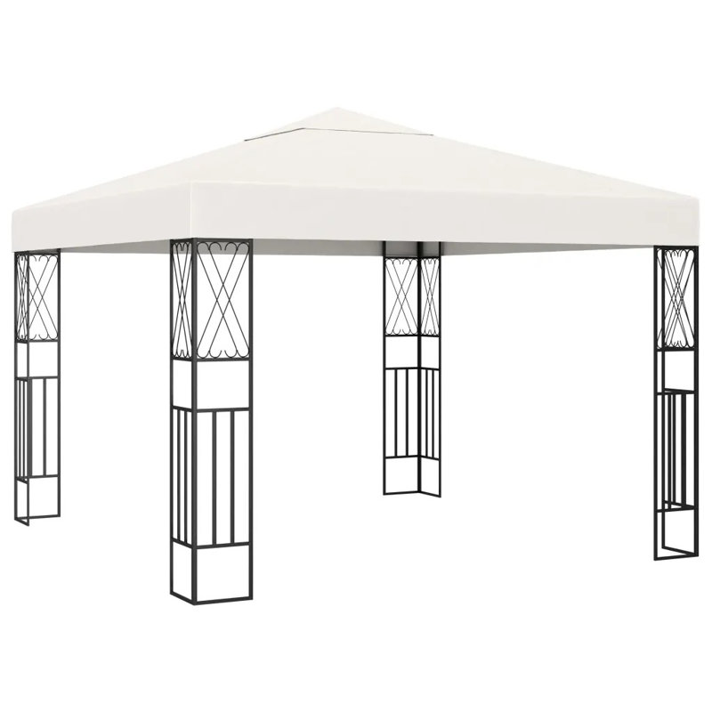 Bethsabee 3m x 3m Steel Patio Gazebo, Cream