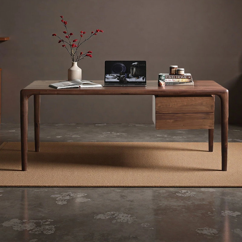 Bureau moderne et minimaliste, H 29,53 po x l 70,87 po x P 27,56 po
