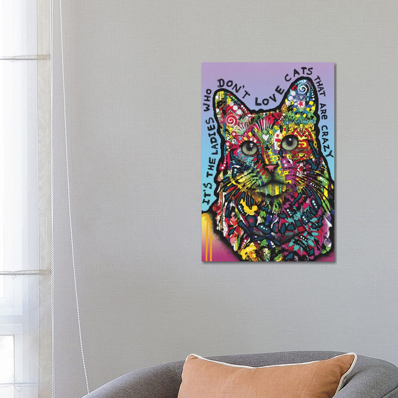 Crazylady by Dean Russo - Print on Canvas, Wrapped Canvas, 66.04cm H x 45.72cm W x 1.91cm D