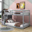 Lit superposé simple au-dessus de simple avec escalier de rangement Kendry Kids-2008888306