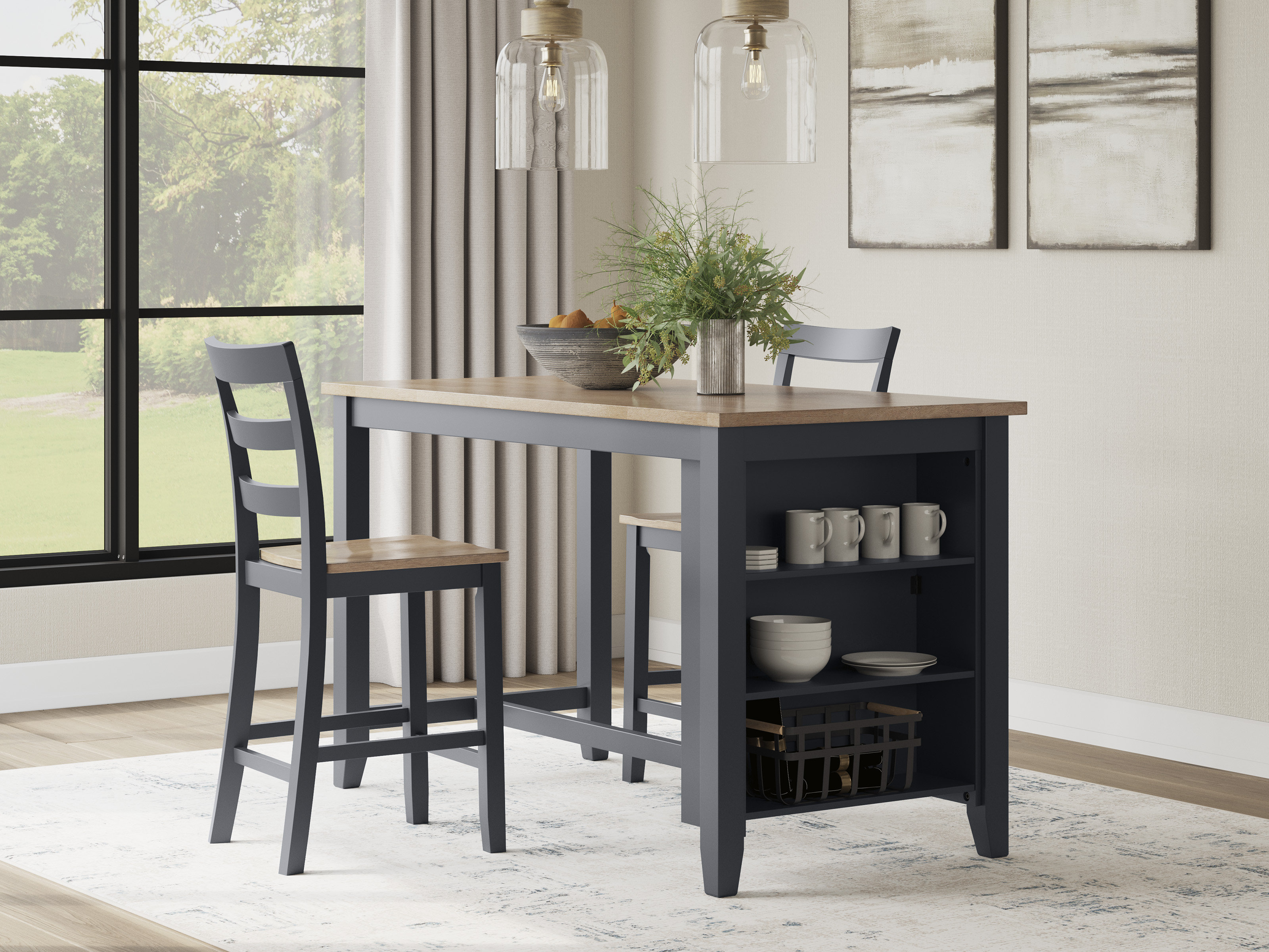 Lark Manor Malkin Counter Height Dining Table & Reviews - Wayfair Canada