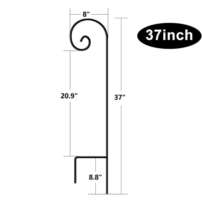 Crochet de berger Lynndale, H 37 po x l 8 po x P 2 po, 4