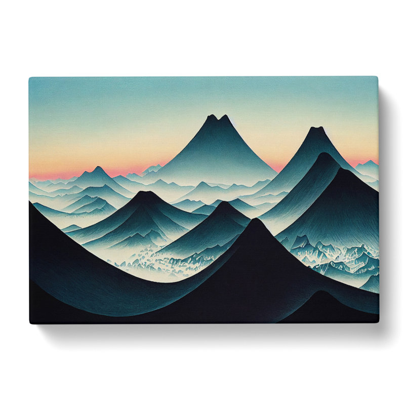 Japanese Mountain Sunrise Vol.3 - Wrapped Canvas, 50cm H x 76cm W x 3cm D