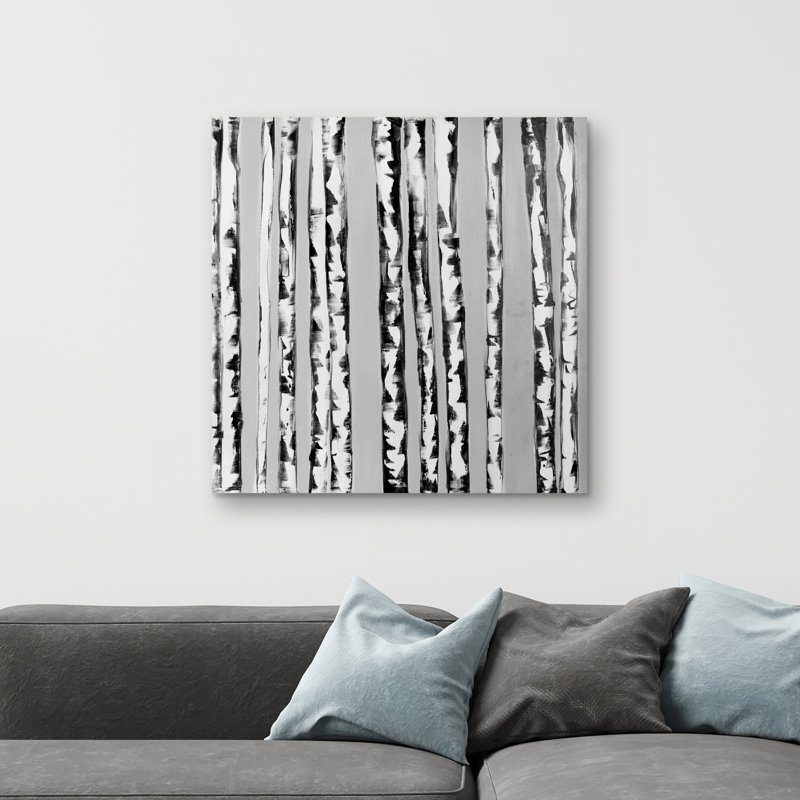 Birches - 32"x32" art on canvas