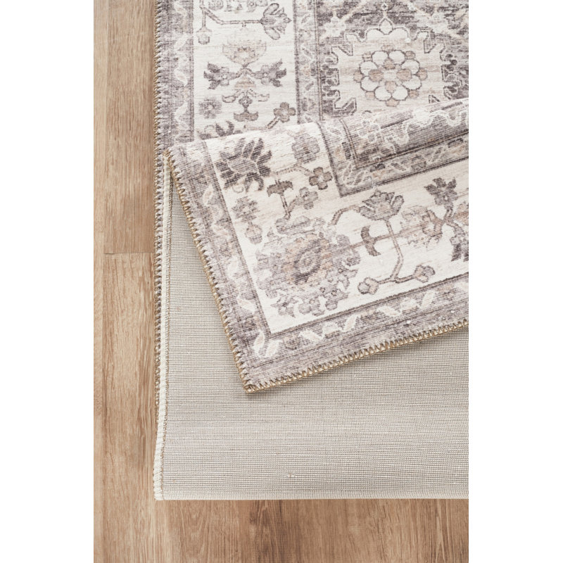 Eisenman Traditional Vintage Look Brown Indoor Area Rug, 2'x3'