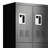 Metal Lockers With Materials - Home Gym Office Garage, Black Spacious Storage Locker For All Purposes