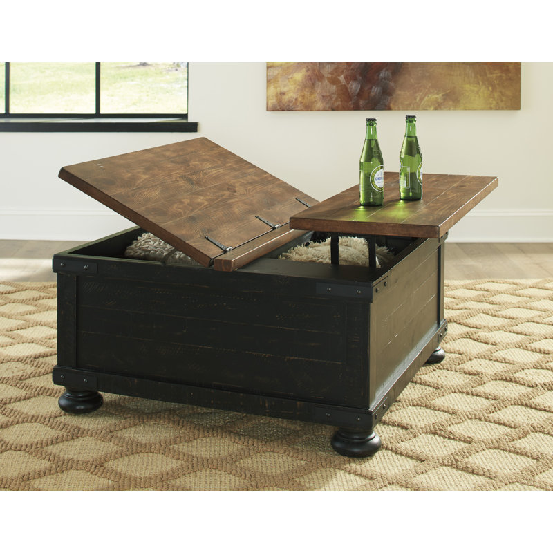 Table basse à plateau relevable avec rangement Caulin
