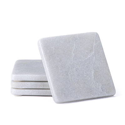 Stoneware Square 4 Piece Coaster Set