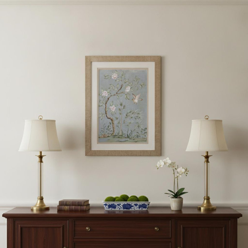 «Spring Mural II», art mural encadré brun