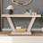 Vintage Distressed Wood Entryway Bench with Two - Tier Storage Cabinet, Rustic Design for Multiple Spaces and Practical Home Organization-463621176
