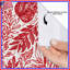 Rideaux de douche Red Botanical Illustration-111176231