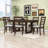 7-Piece Extendable Dining Table Set with 6 Upholstered Chairs-1887035973