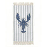 Blue Lobster Point Turkish Cotton Towel