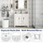 Ensemble de meuble-lavabo simple 35 po avec plateau en céramique et miroir Bandy-179237740