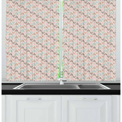 Chevron Tailored Kitchen Curtain