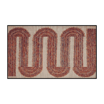 Tapis brun lavable à la machine