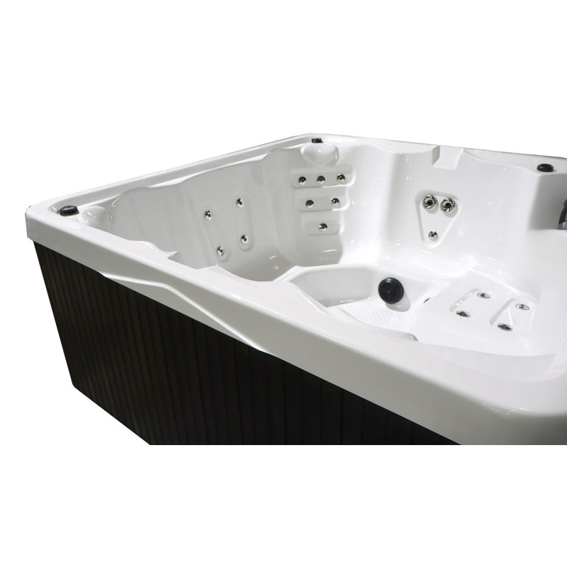 Home And Garden Spas 6 Person 29 Jet Plug And Play Hot Tub in White