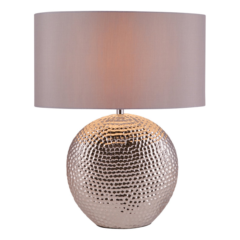 Table Lamp, Chrome, Grey