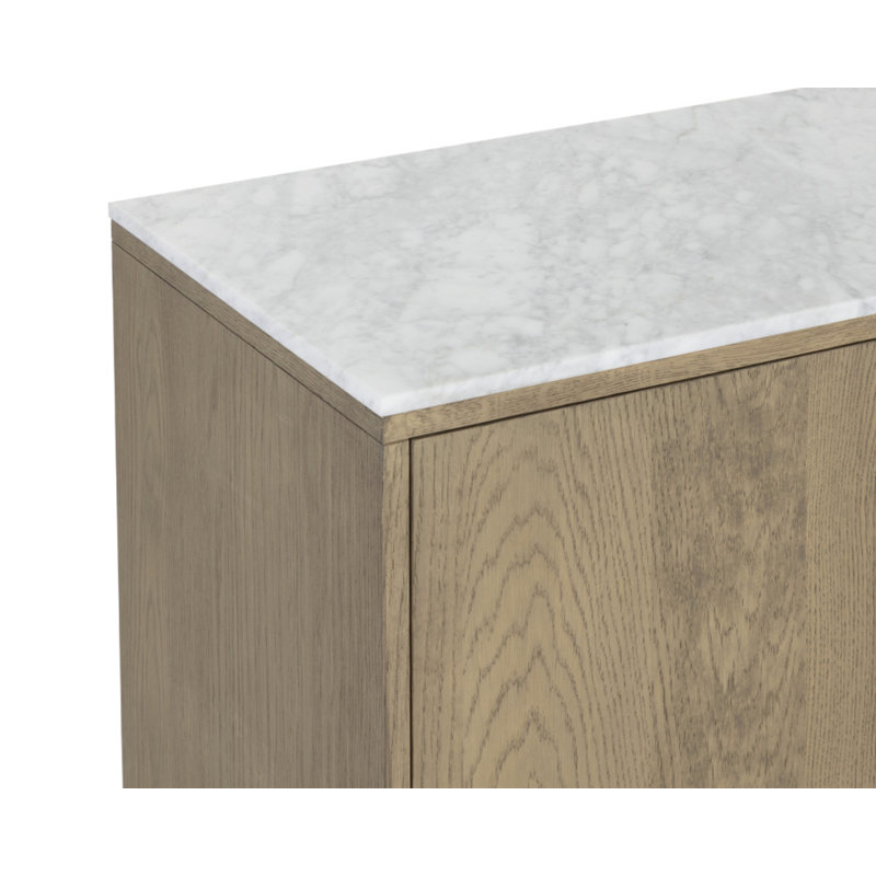 Briar 78.75'' W Sideboard, Brown/White