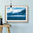 Snow Covered Mountains in Abstract - Picture Frame Graphic Art Print-55725748-55725749