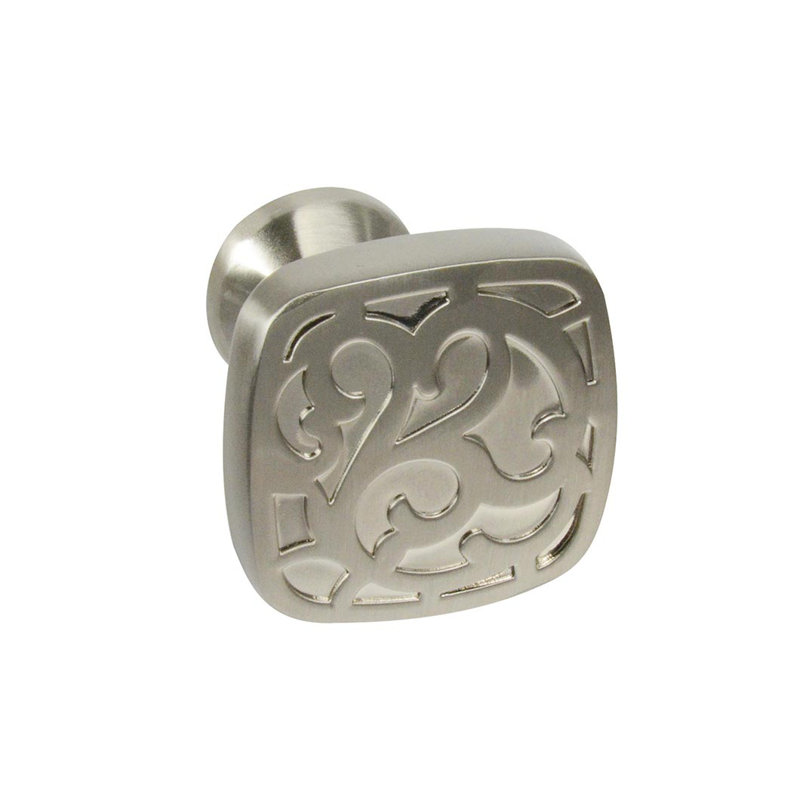 Enhance 1-1/4 Length Square Knob, Brushed Satin Nickel
