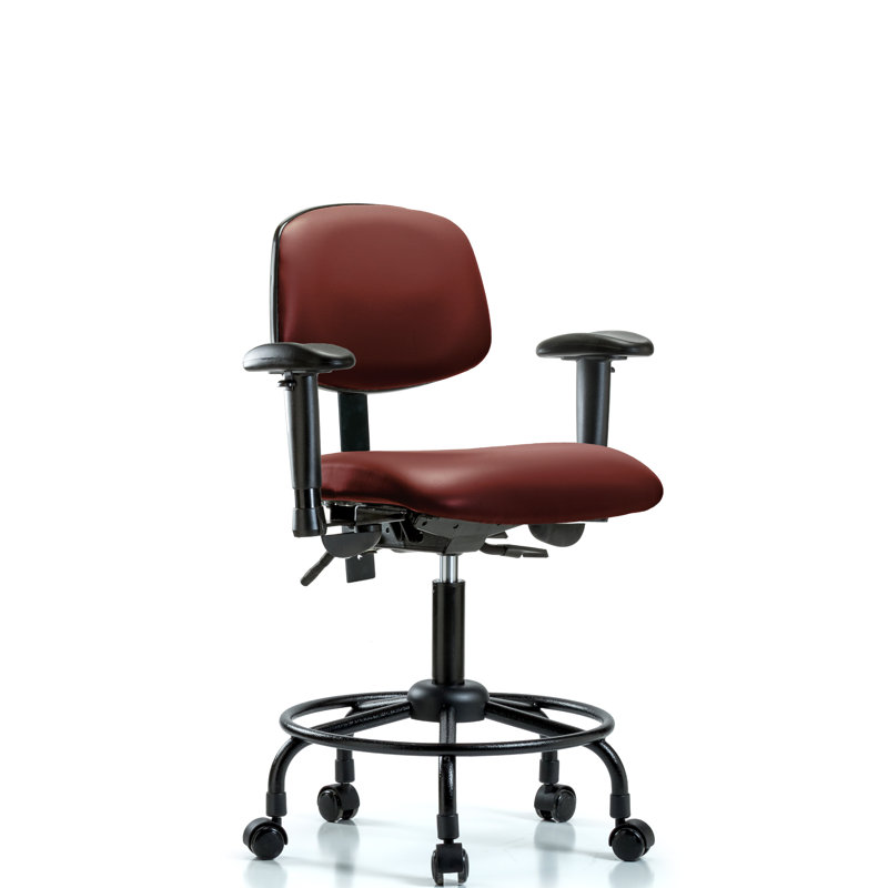 Ian Drafting Chair, Casters, Included, Borscht
