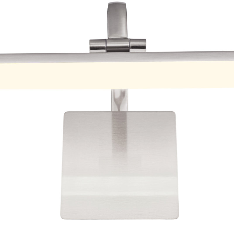 Barre de salle de bain à DEL Mekesha, 3000 K à 6000 K,  H 5,1 po x l 23,6 po x P 8,3 po, Nickel