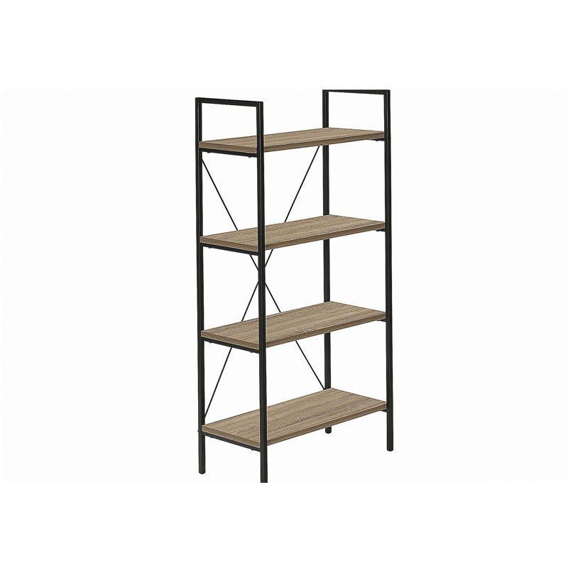 Bibliothèque moderne à quatre couches - 48 pouces de hauteur, Taupe