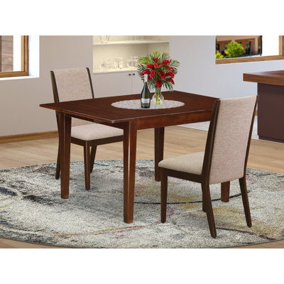 Halee Butterfly Leaf Rubberwood Solid Wood Dining Set