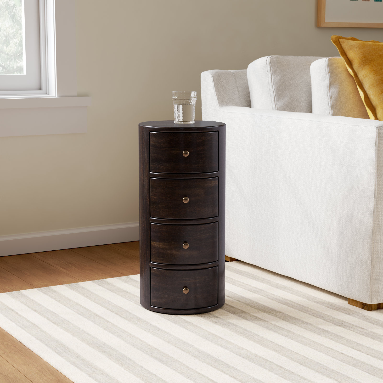 Atlantic Mango Nightstand, Chocolate