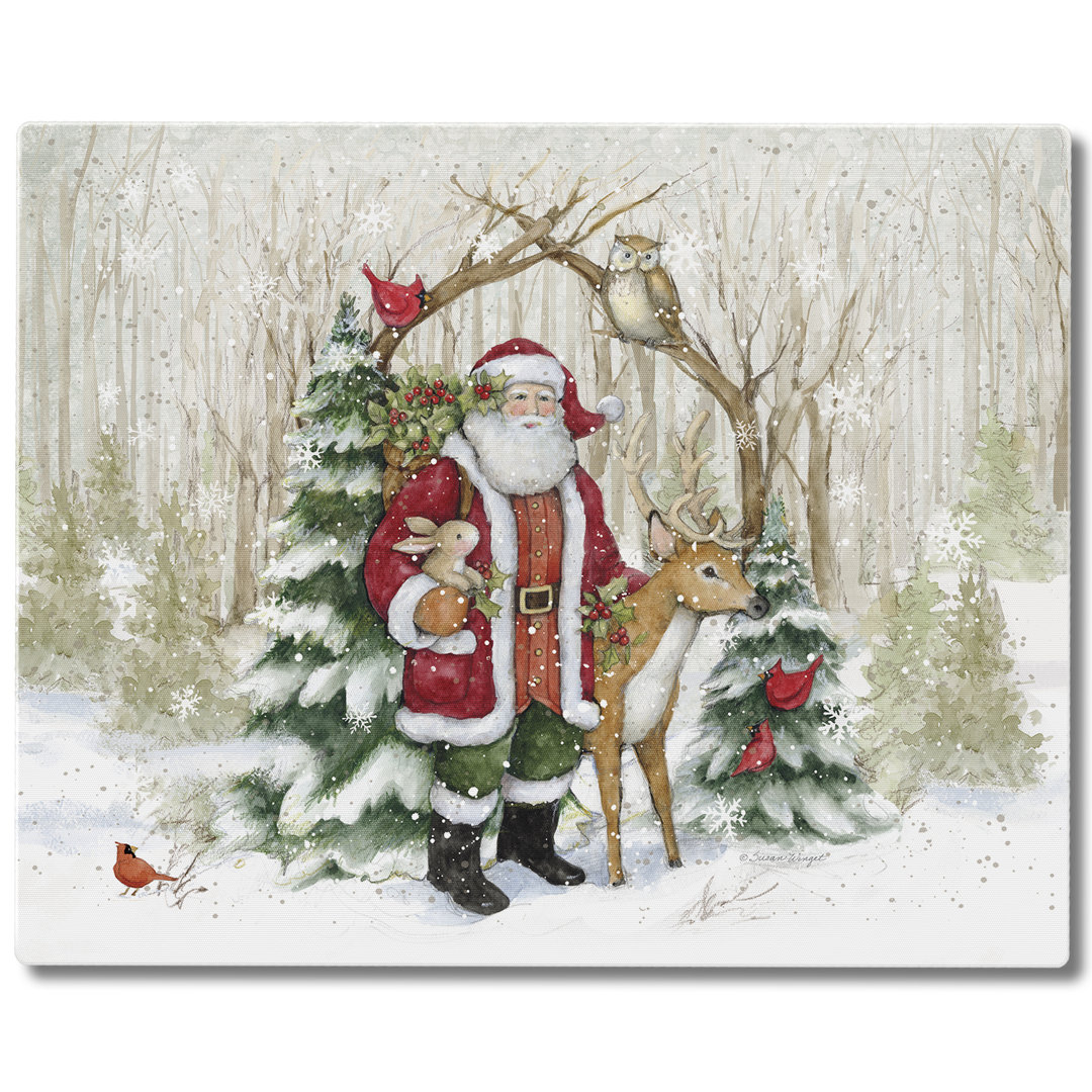 CounterArt Winter Forest Tempered Glass Cutting Board CounterArt