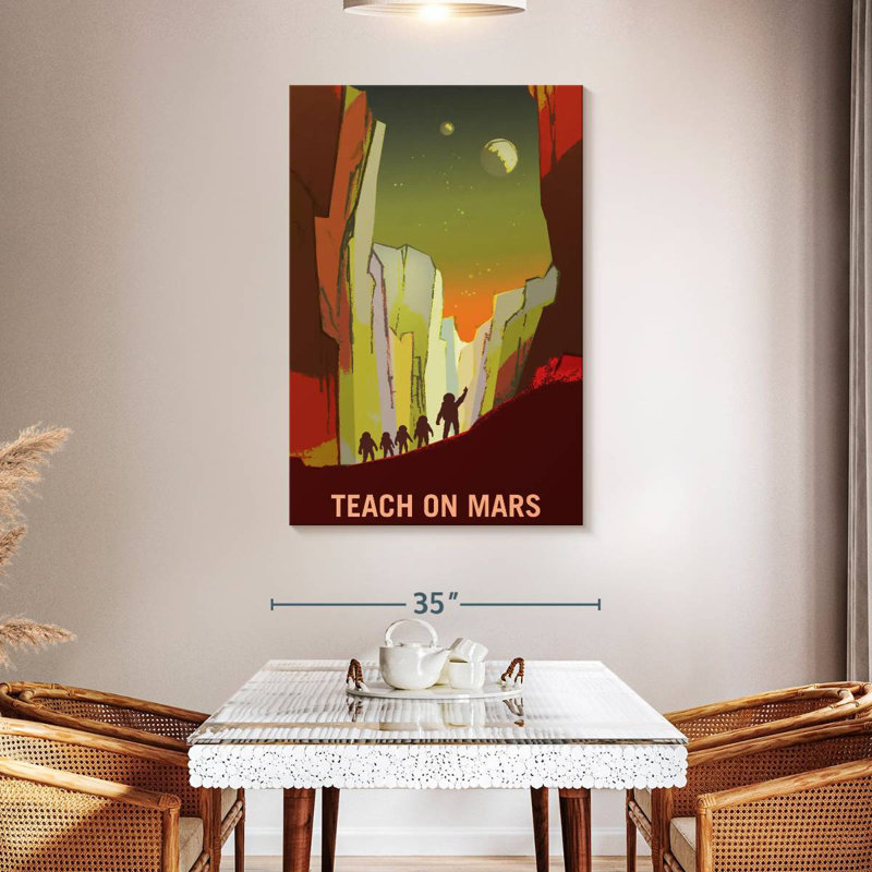 Oberle Mars Explorers Wanted Poster III, 48" H x 32" W