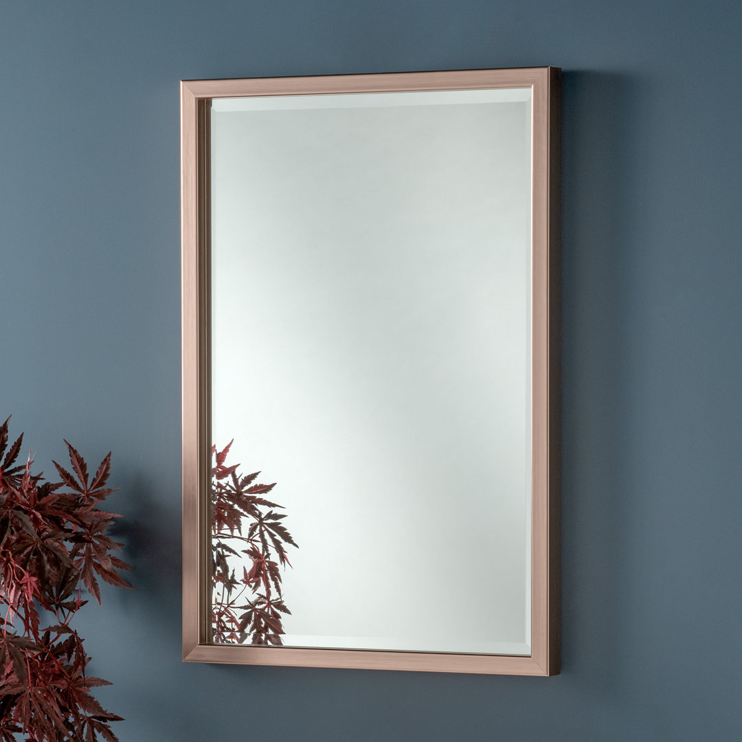 Airik Solid Wood Rectangle Wall Mirror