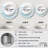 Blue And White Simplicity Wave - Abstract Marble Round Mirror Wall Decor_MTMIR109503-99623925