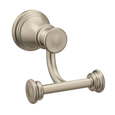 YB2203CH,BN,ORB Moen Brantford Wall Mounted Double Robe Hook & Reviews