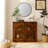 Sideboard Cabinet with 2 Outlet Holes, Buffet Cabinet with Storage, Narrow Side Cabinet for Living Room Entryway Hallway Kitchen-1884465875