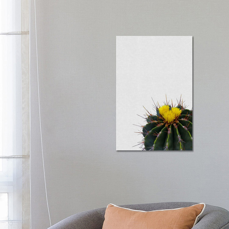 Cactus Flower 1 Piece Wrapped Canvas Painting, 66.04 cm H x 45.72 cm W x 3.175 cm D