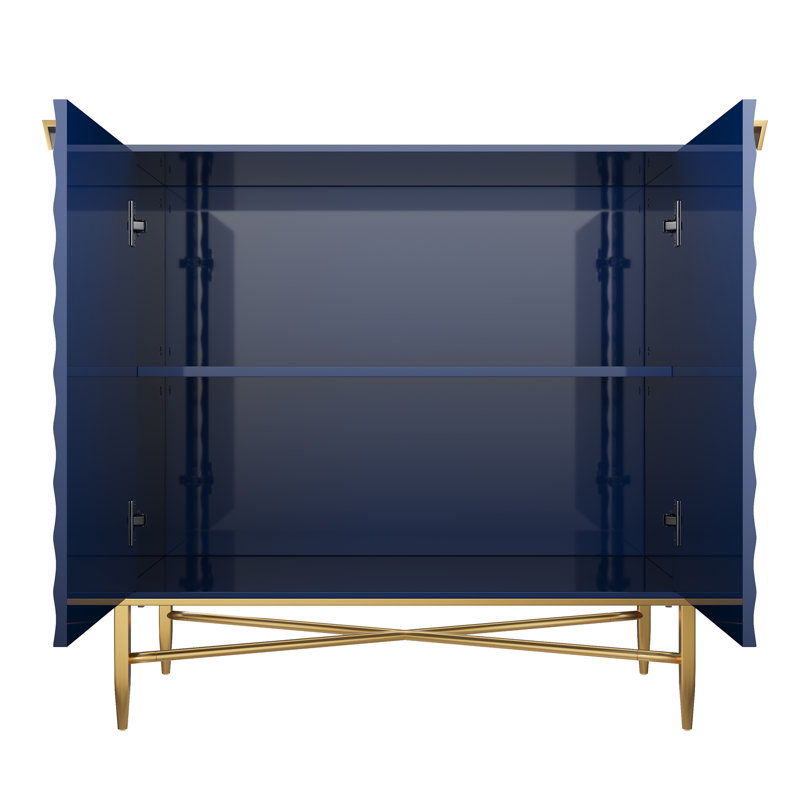 Letika 2 - Door Accent Cabinet Sideboard, Blue