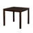 Transitional Style Dining Table Set. Square Shape Table Slat Back Chair Dining Room