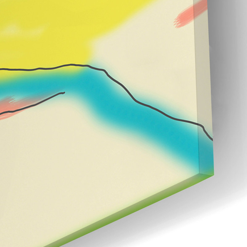Art mural en verre «Deconstructed Landscape 3» par Jan Weiss, H 24 po x l 16 po x P 0,2 po